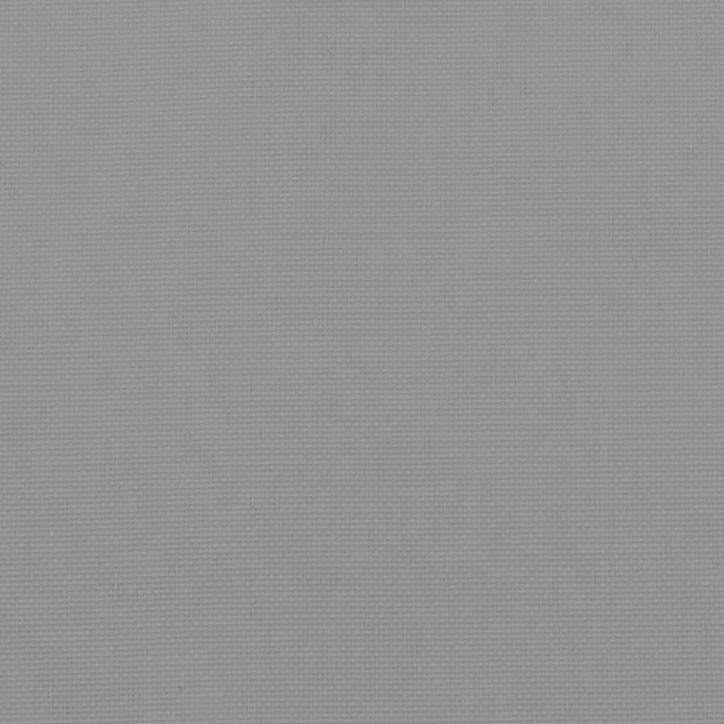 Palettenkissen 2-tlg. Grau Oxford-Gewebe