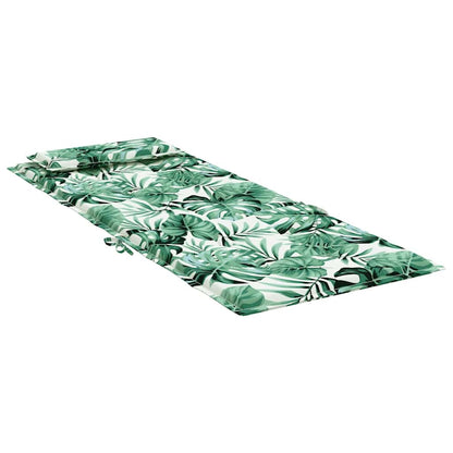 Hochlehner-Auflagen 6 Stk. Blattmuster Oxford-Gewebe