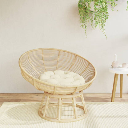 Kissen Rund Creme Ø 60 x11 cm Oxford-Gewebe