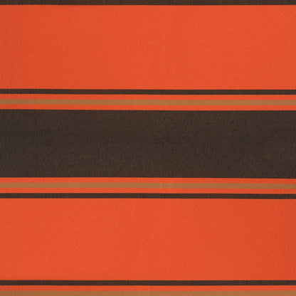 Markise Einziehbar Orange und Braun 3x2,5 m Stoff und Aluminium