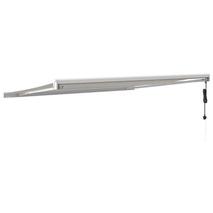 Markise Einziehbar Creme 4x3 m Stoff und Aluminium