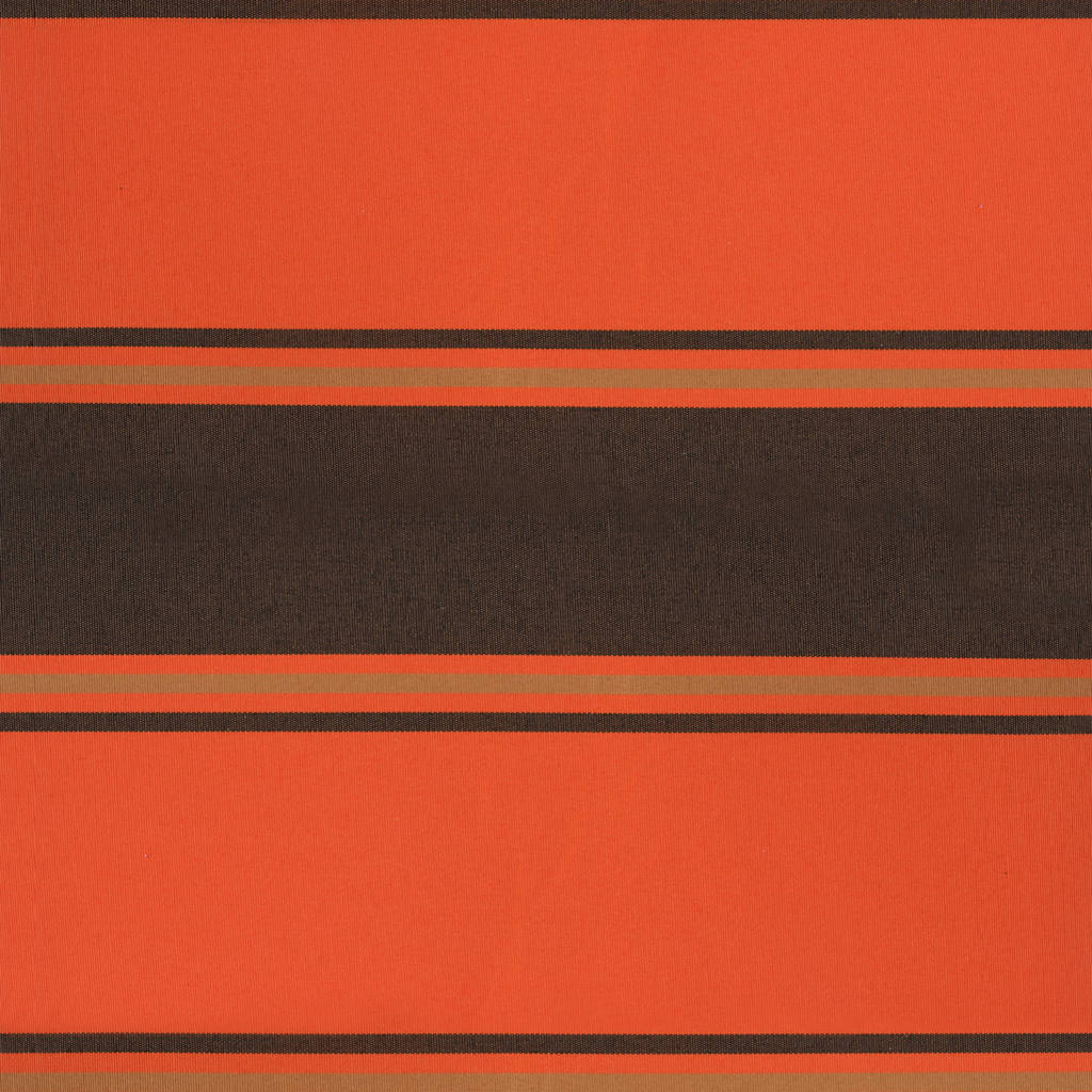 Markise Einziehbar Orange und Braun 3,5x2,5 m Stoff & Aluminium