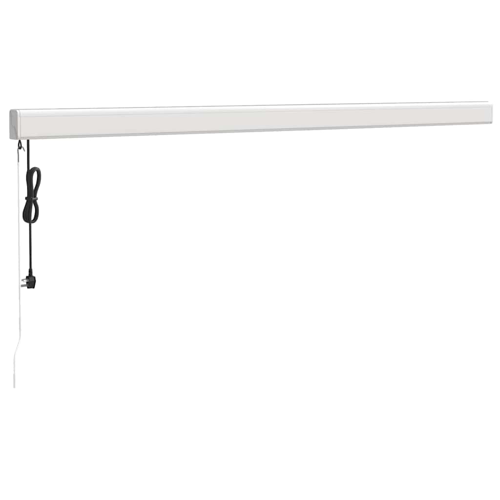 Markise Einziehbar Orange und Braun 4,5x3 m Stoff und Aluminium