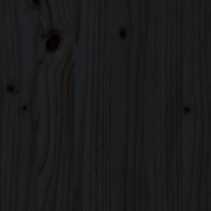 5-tlg. Gartenbar-Set Schwarz Massivholz Kiefer