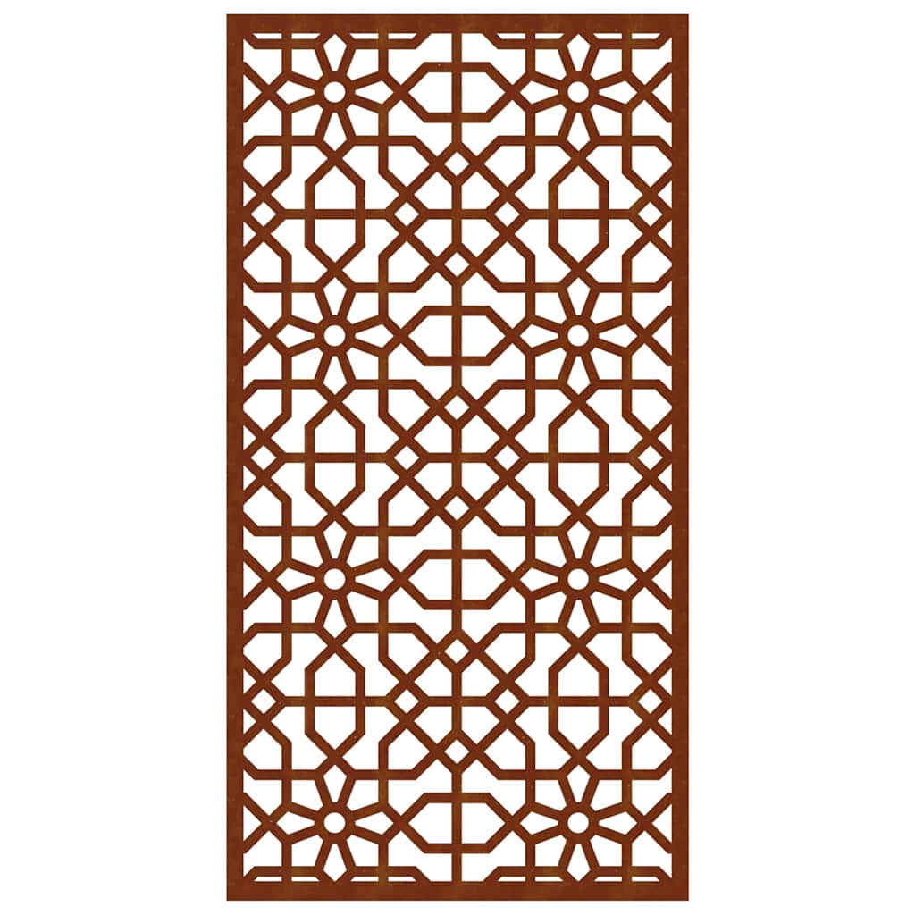Garten-Wanddeko 105x55 cm Cortenstahl Maurisches Design