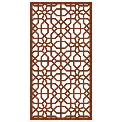 Garten-Wanddeko 105x55 cm Cortenstahl Maurisches Design