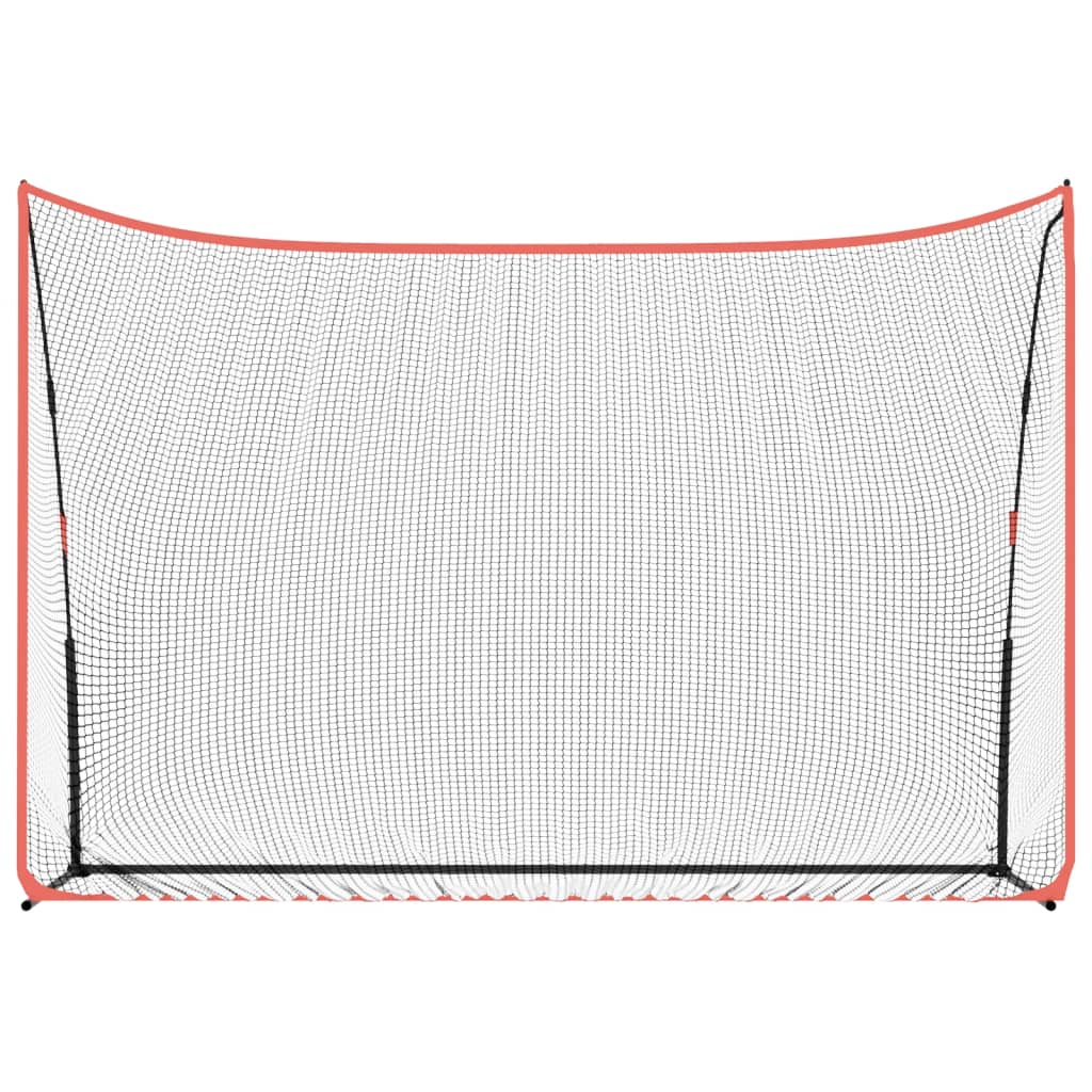 Golf-Übungsnetz Schwarz und Rot 305x91x213 cm Polyester