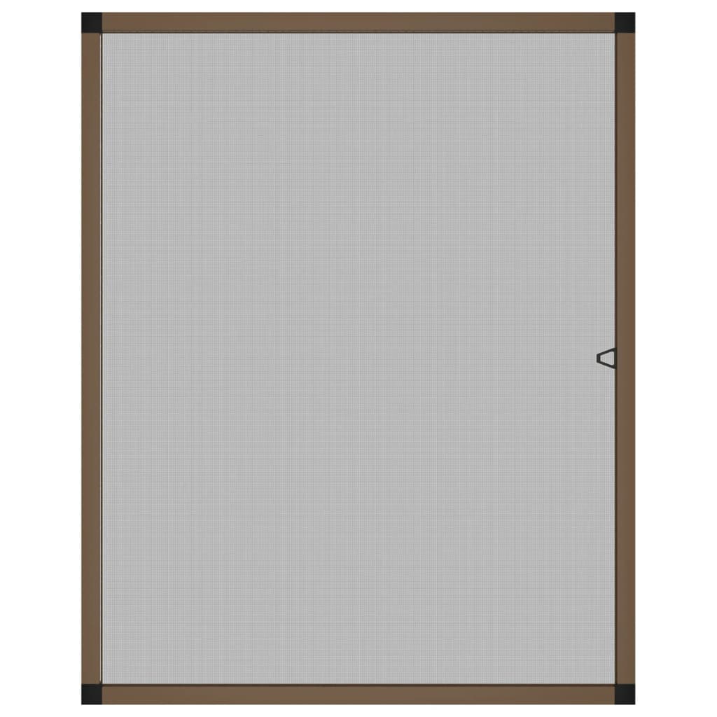 Insektenschutz für Fenster Braun 80x100 cm