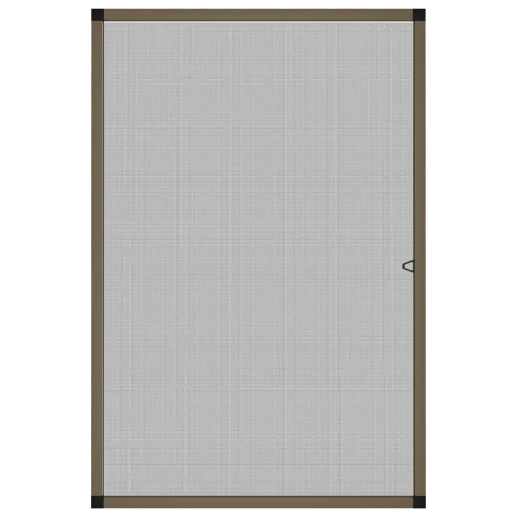 Insektenschutz für Fenster Braun 80x120 cm
