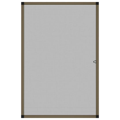 Insektenschutz für Fenster Braun 80x120 cm