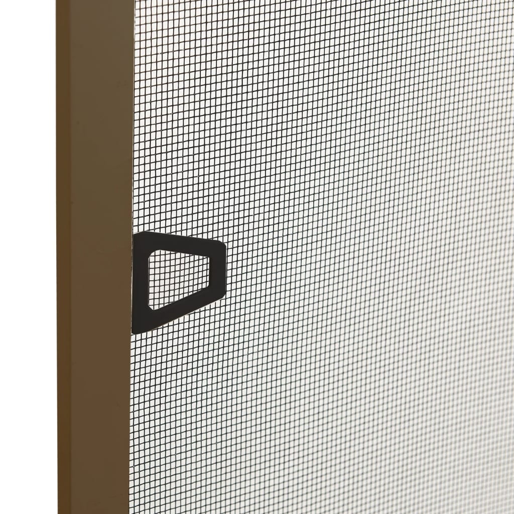 Insektenschutz für Fenster Braun 90x120 cm