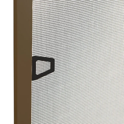 Insektenschutz für Fenster Braun 90x120 cm