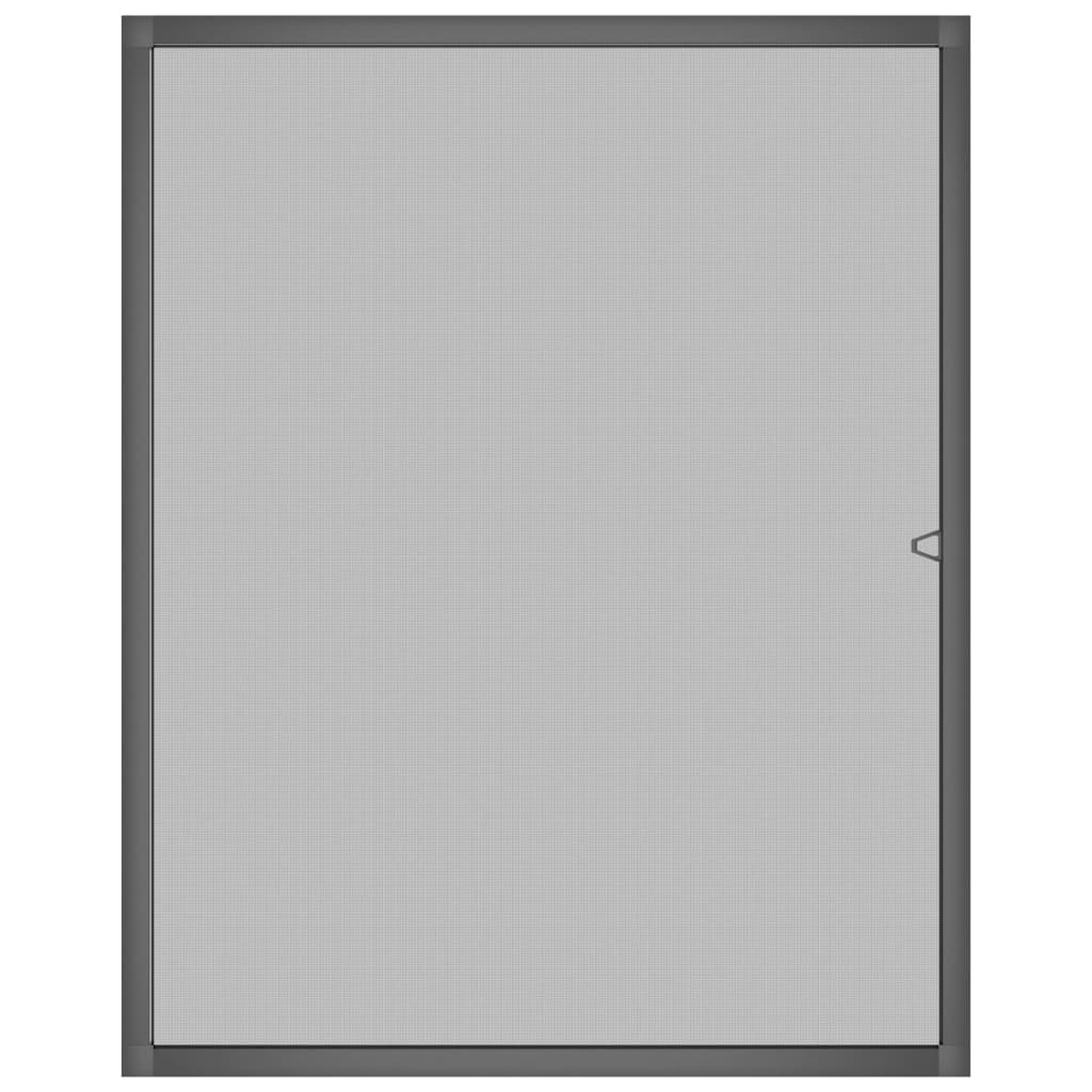 Insektenschutz für Fenster Anthrazit 80x100 cm
