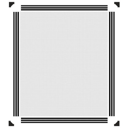 Magnet-Insektenschutz für Fenster Anthrazit 100x120 cm