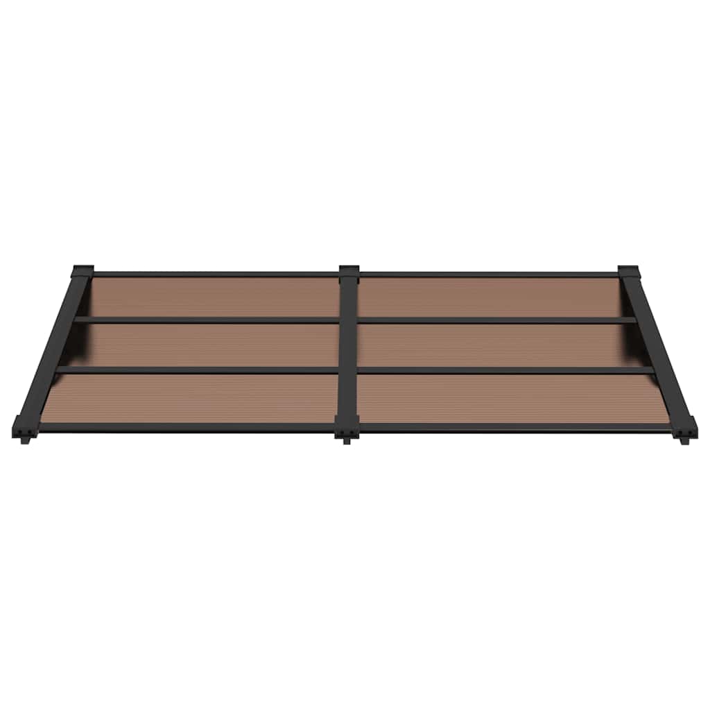 Türvordach Schwarz 152,5x90 cm Polycarbonat