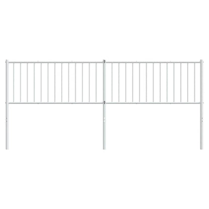 Ersatz-Kopfteil Metall Weiß 200 cm