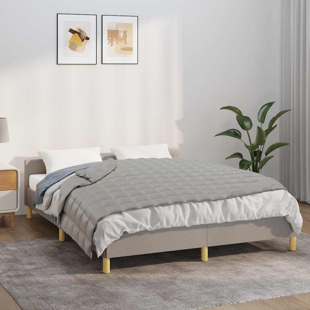 Gewichtsdecke Grau 140x200 cm 10 kg Stoff