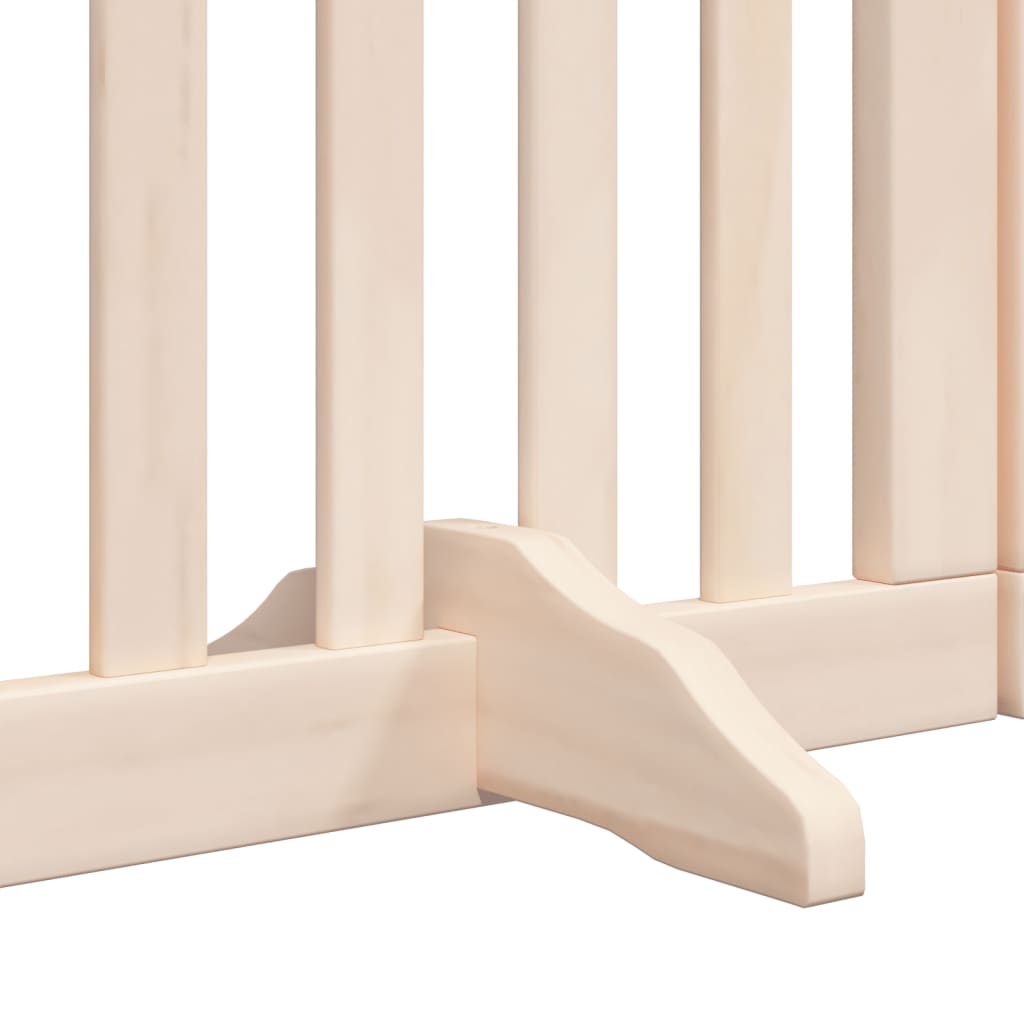 Hundegitter mit Tür Faltbar 6 Paneele 300 cm Pappelholz