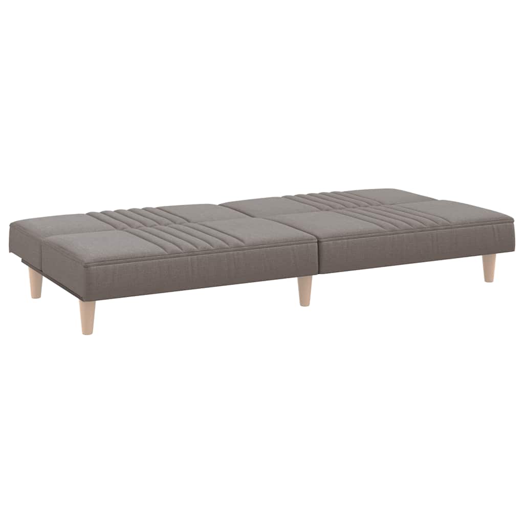 Schlafsofa Taupe Stoff