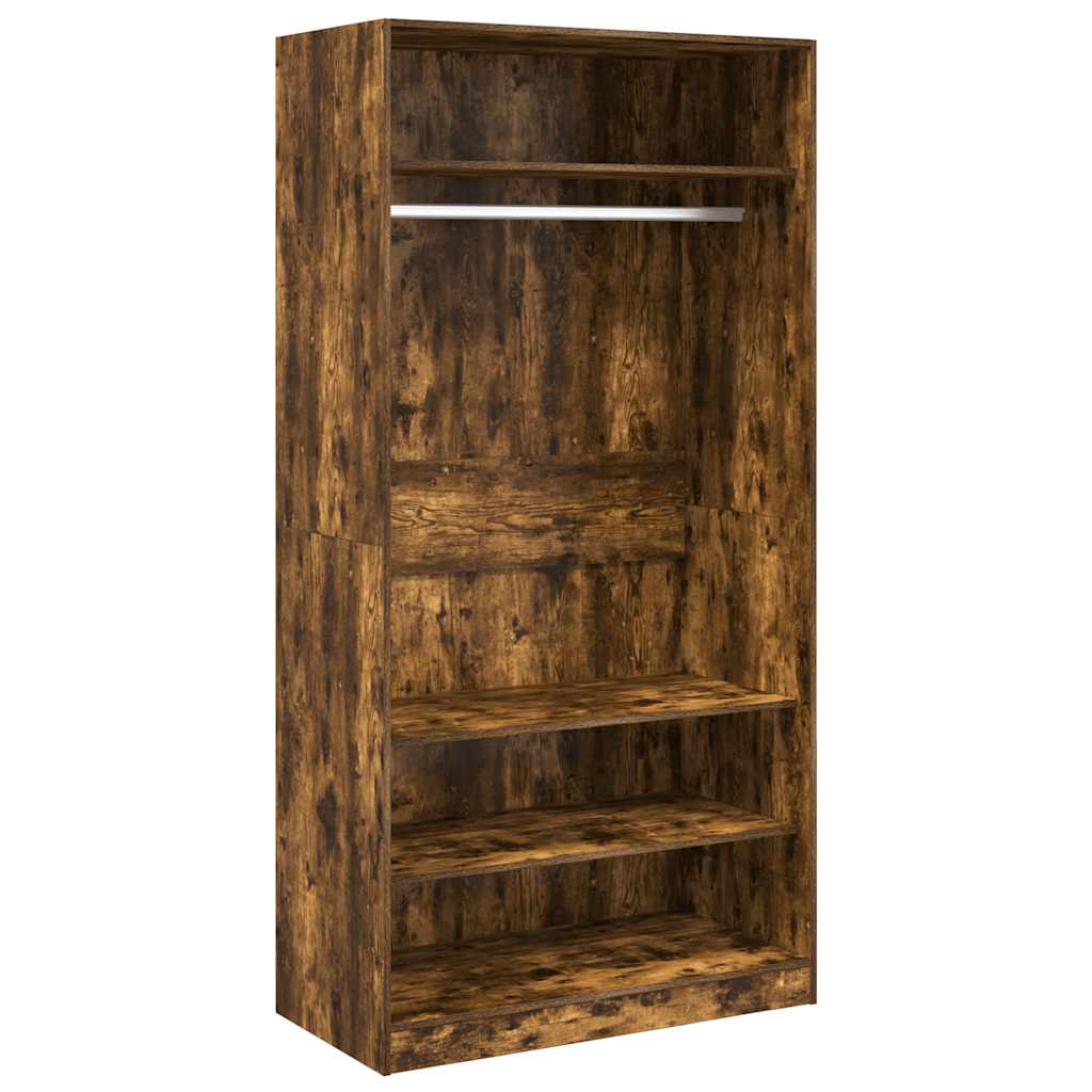 Kleiderschrank Räuchereiche 100x50x200 cm Holzwerkstoff