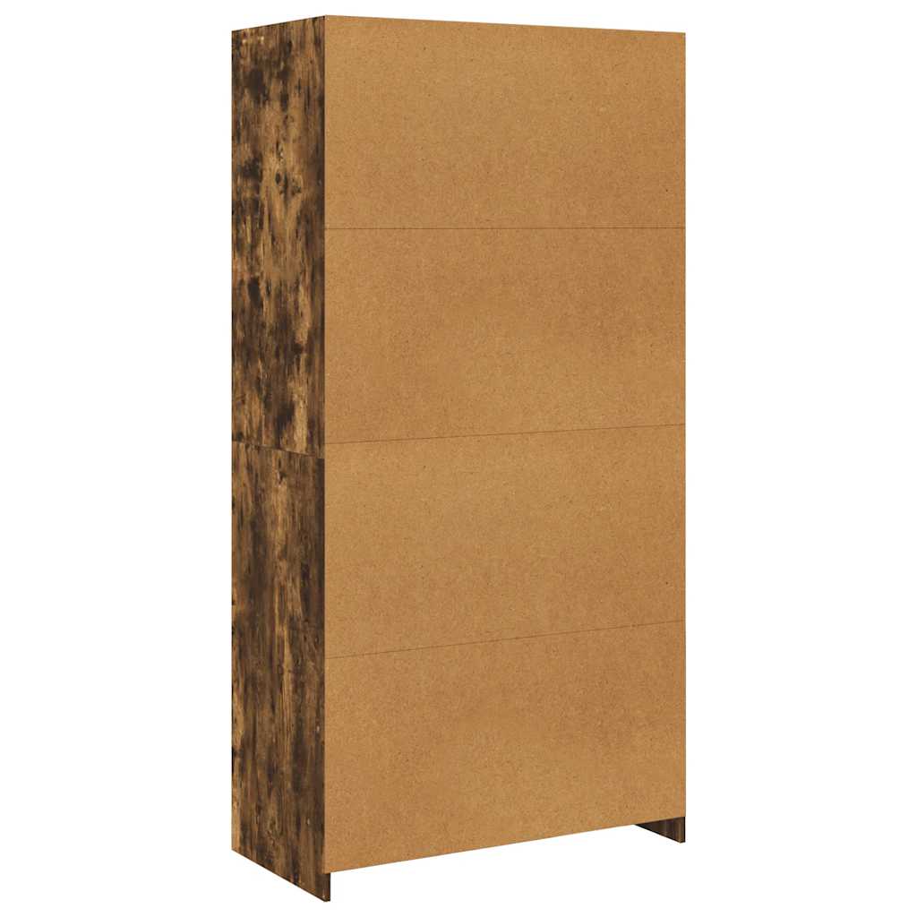 Kleiderschrank Räuchereiche 100x50x200 cm Holzwerkstoff