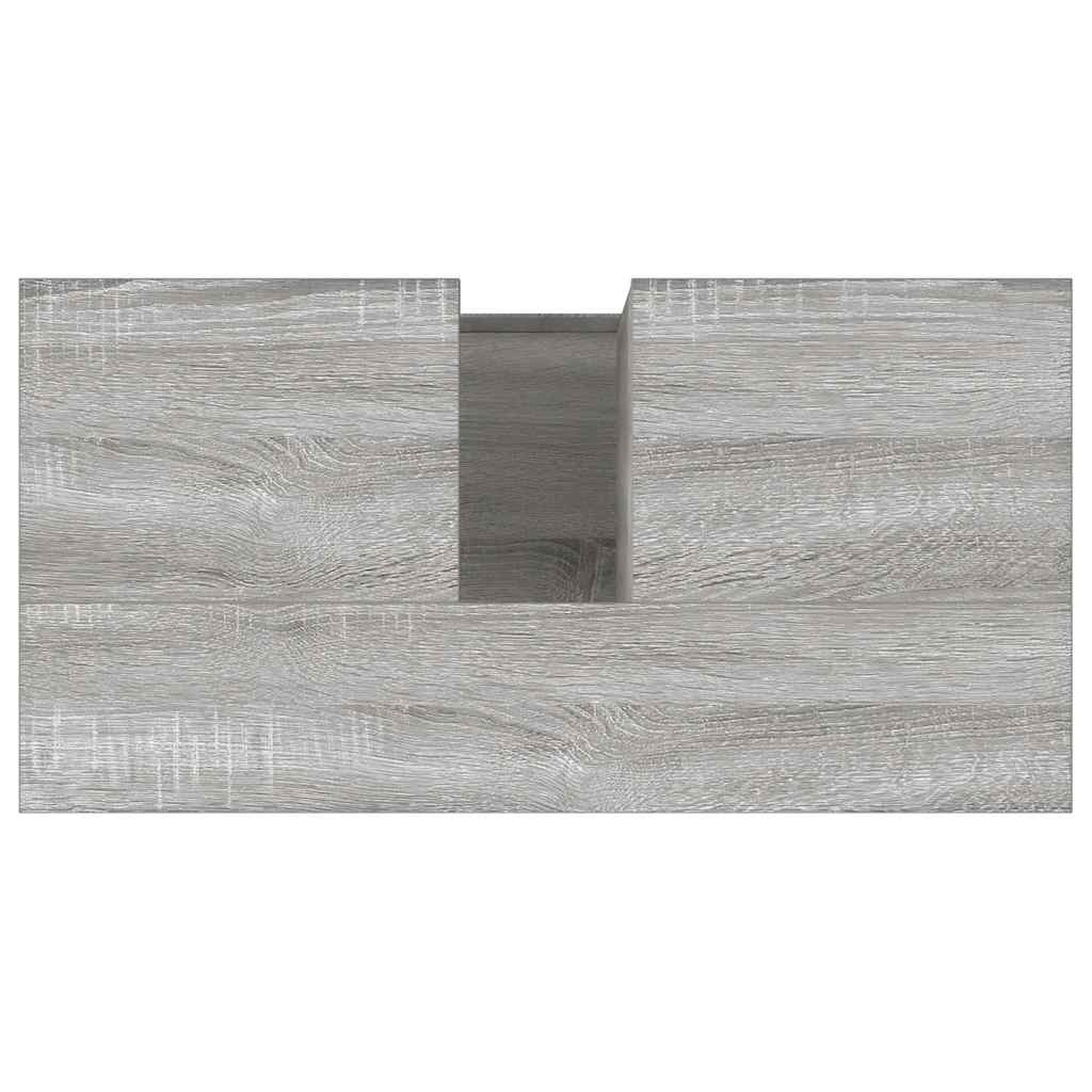 Badschrank Grau Sonoma 65x33x60 cm Holzwerkstoff