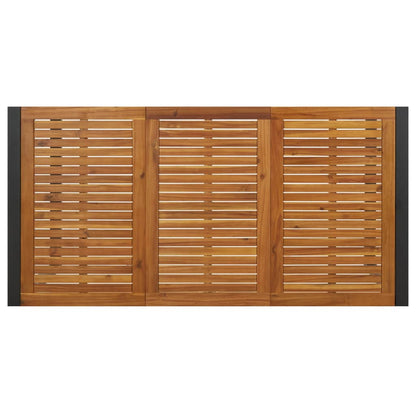 Gartentisch mit Gestell U-Form 180x90x75 cm Akazie Massivholz