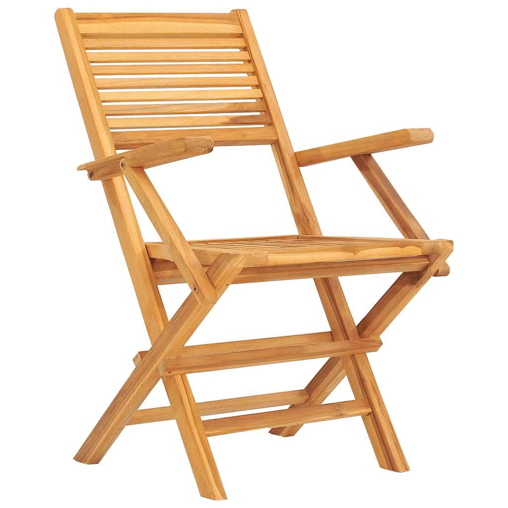 Gartenstühle 2 Stk. Klappbar 55x62x90 cm Massivholz Teak