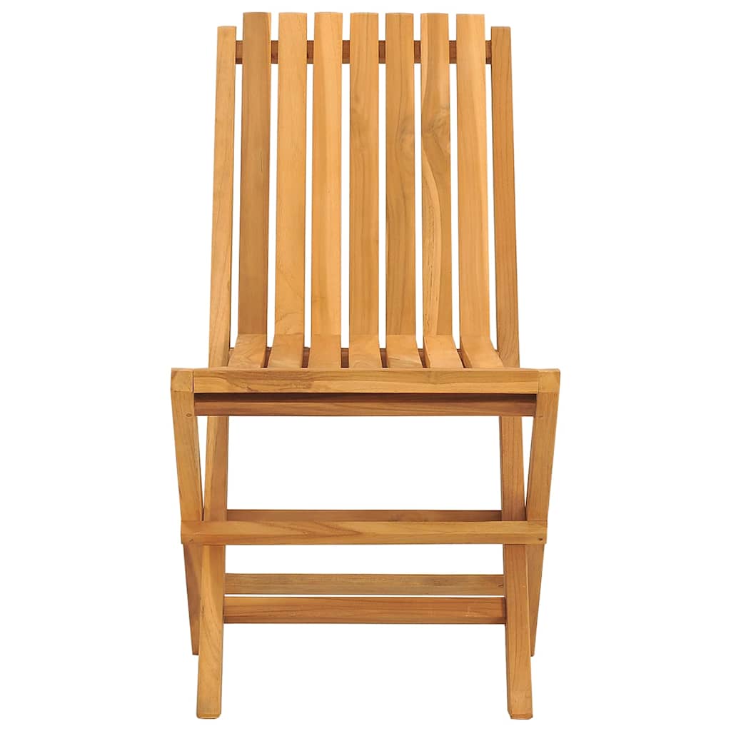 Gartenstühle 4 Stk. Klappbar 47x47x89 cm Massivholz Teak