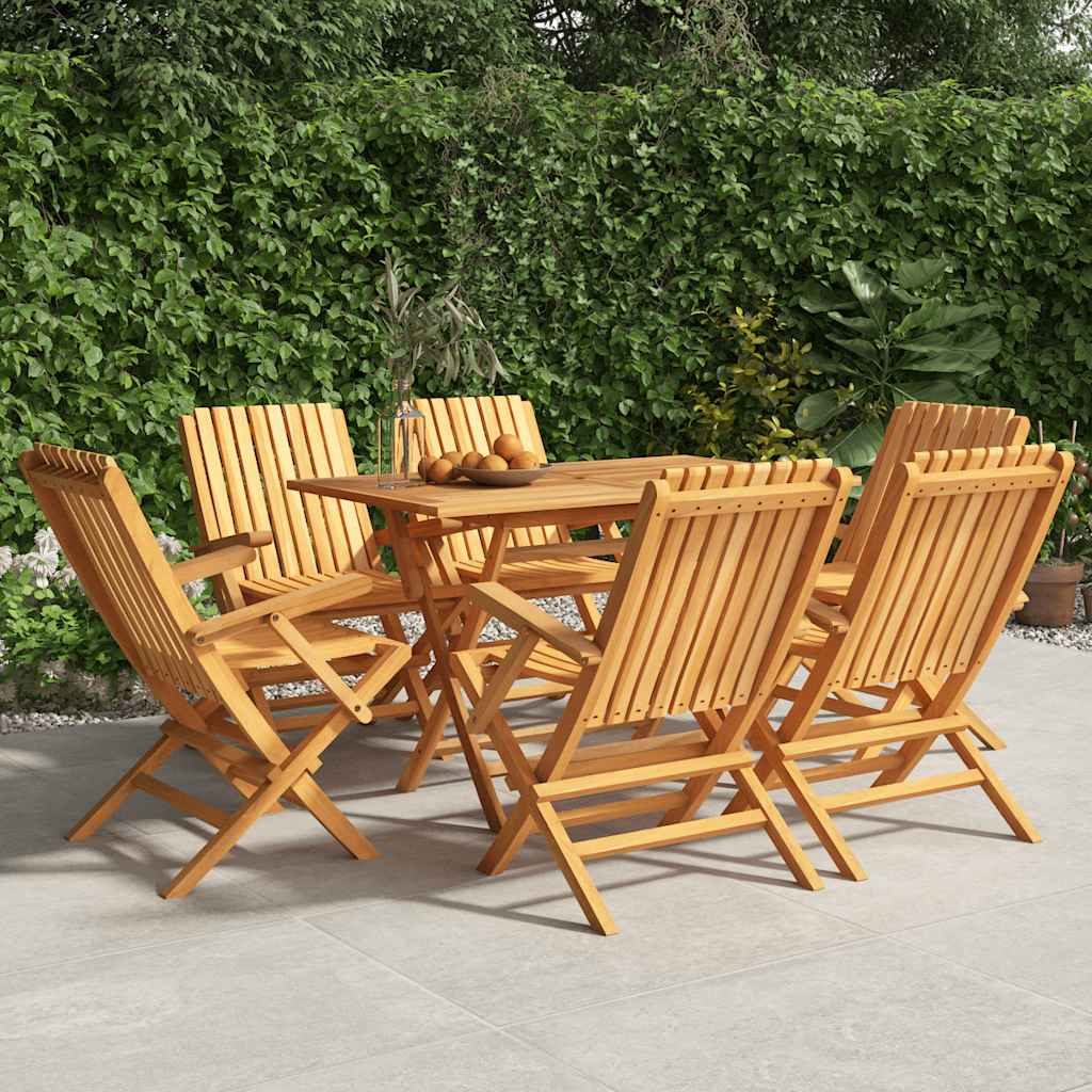 Gartenstühle 6 Stk. Klappbar 61x67x90 cm Massivholz Teak