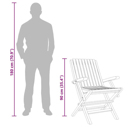 Gartenstühle 8 Stk. Klappbar 61x67x90 cm Massivholz Teak