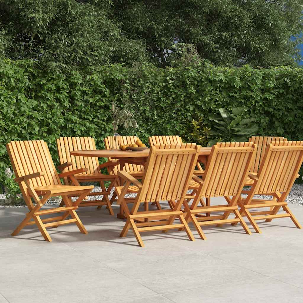 Gartenstühle 8 Stk. Klappbar 61x67x90 cm Massivholz Teak
