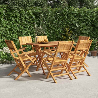 Gartenstühle 6 Stk. Klappbar 55x61x90 cm Massivholz Teak