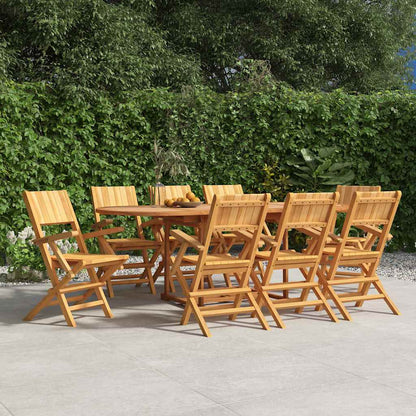 Gartenstühle 8 Stk. Klappbar 55x61x90 cm Massivholz Teak