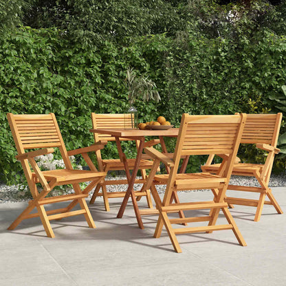 Gartenstühle 4 Stk. Klappbar 55x62x90 cm Massivholz Teak