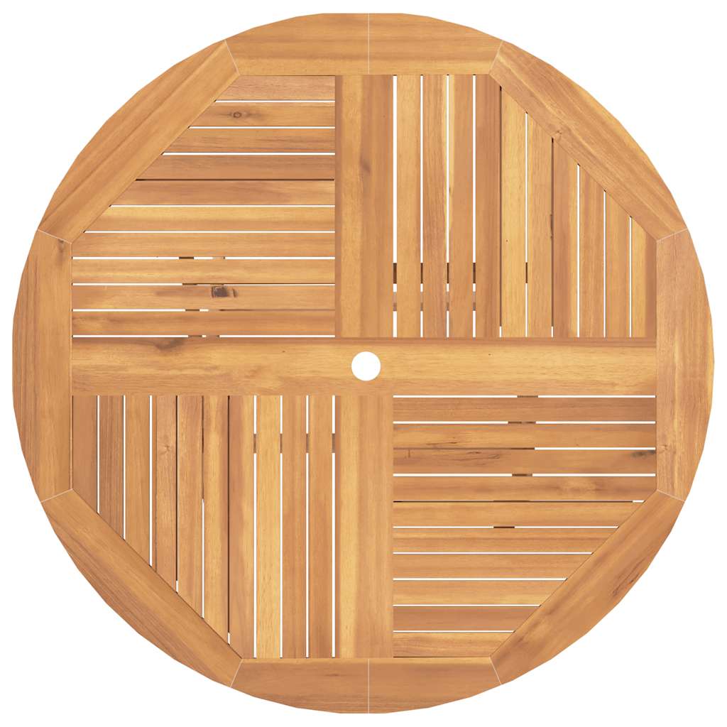 Gartentisch Klappbar Ø 110x75 cm Massivholz Teak