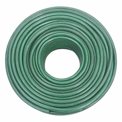 Gartenschlauch mit Kupplung-Set Grün 0,5" 100 m PVC