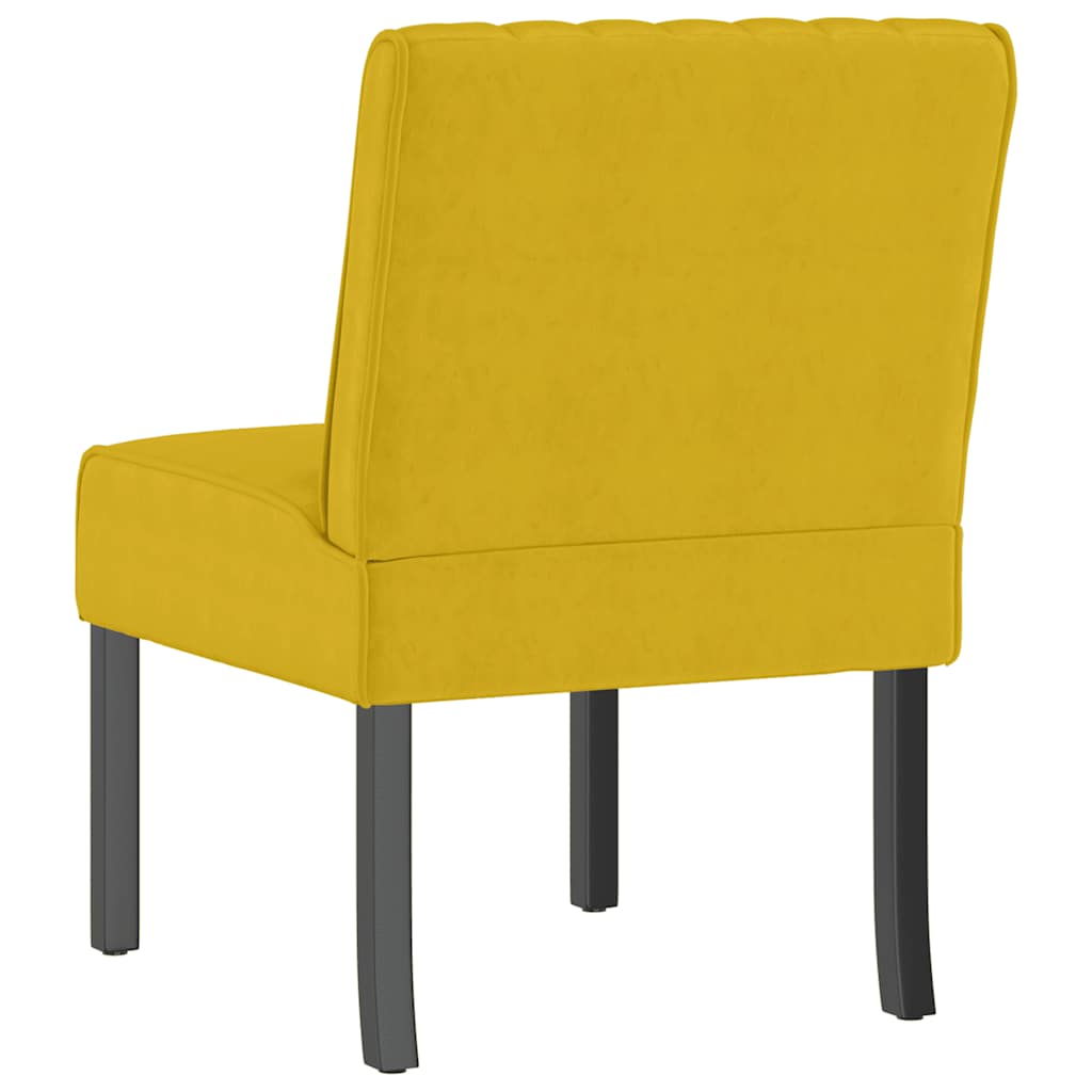 Polsterstuhl Gelb Samt