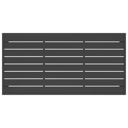 Garten Couchtisch Anthrazit 110x55x35cm Stahl