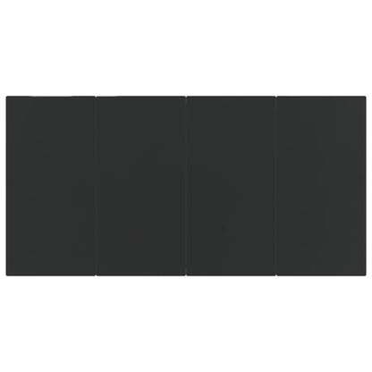 5-tlg. Garten-Essgruppe Schwarz Poly Rattan