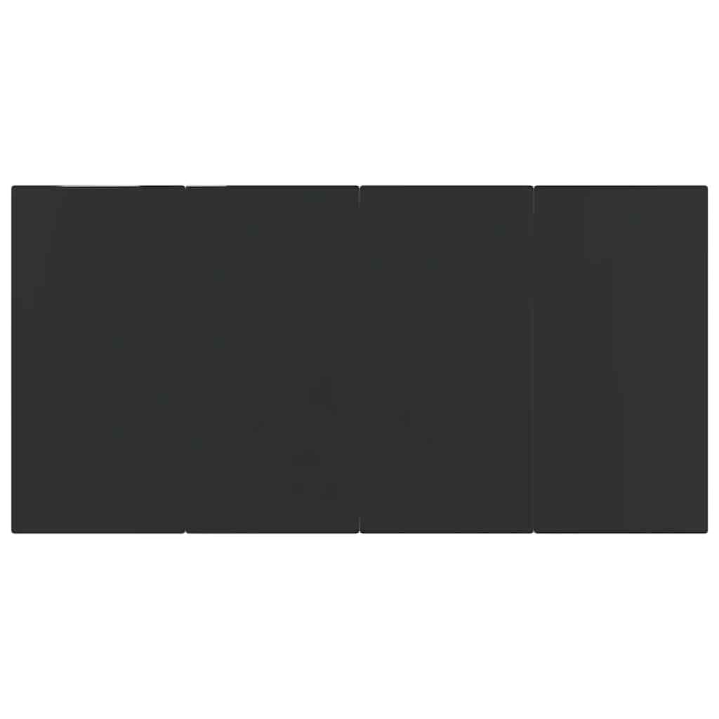 5-tlg. Garten-Essgruppe Schwarz Poly Rattan