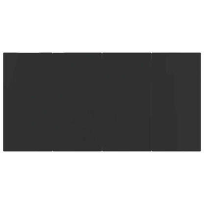 5-tlg. Garten-Essgruppe Schwarz Poly Rattan