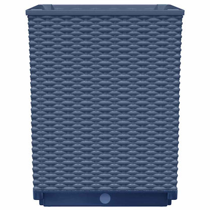 Pflanzkübel 4 Stk. Blaugrau 30x30x37 cm Polypropylen