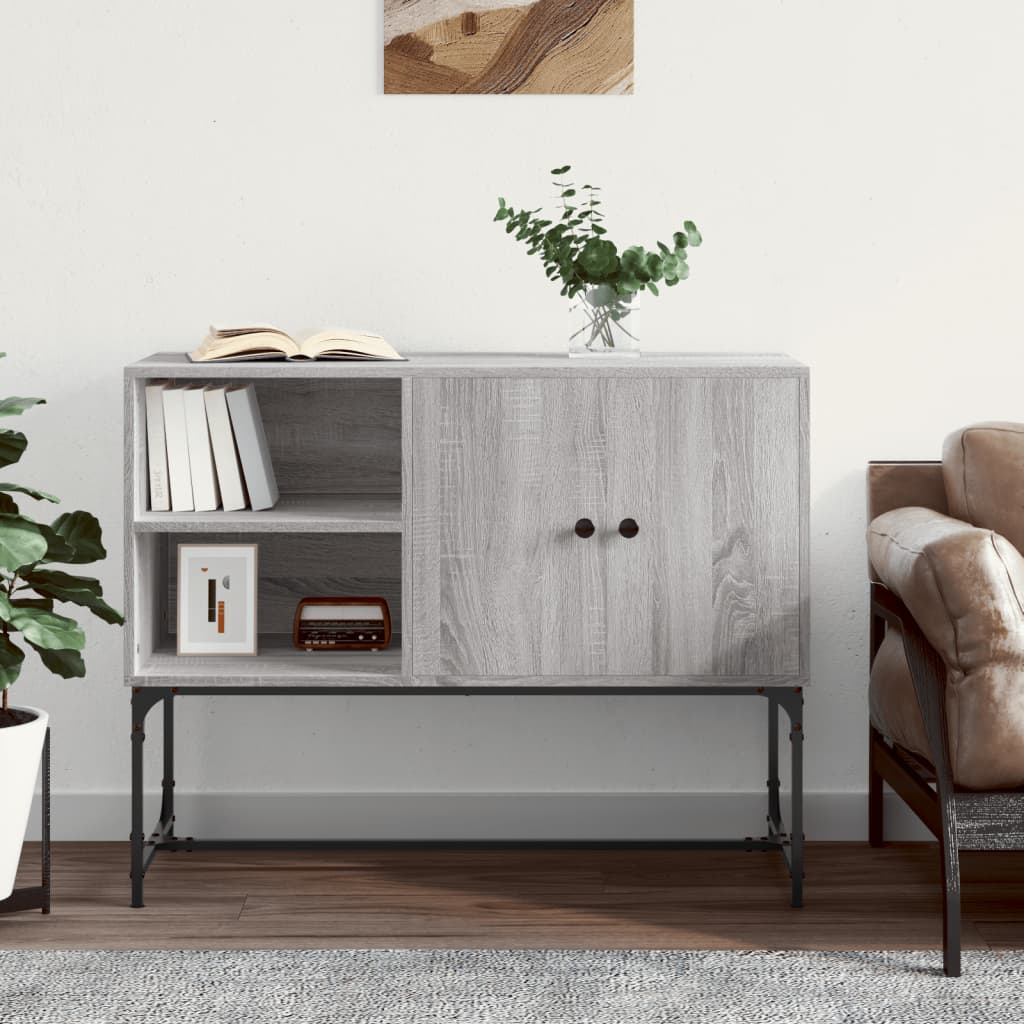 Sideboard Grau Sonoma 100x40x79,5 cm Holzwerkstoff