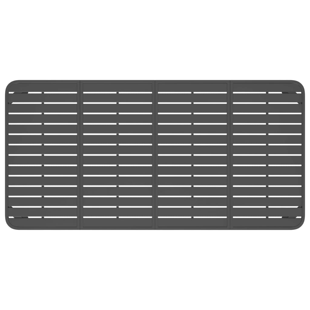 Gartentisch Anthrazit 200x100x71 cm Stahl