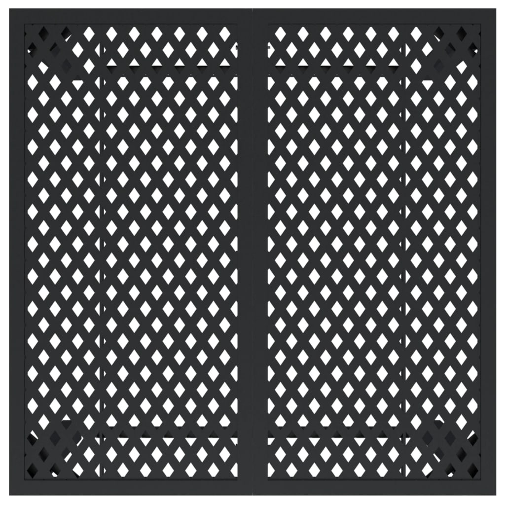 Gartentisch Anthrazit 80x80x72 cm Stahl