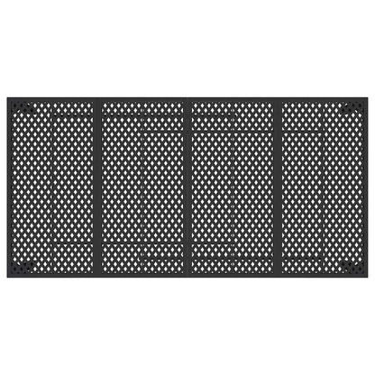Gartentisch Anthrazit 200x100x72 cm Stahl