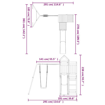 Spielturm Imprägniertes Kiefernholz