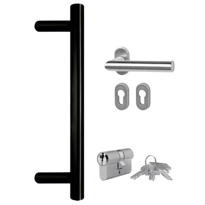 Haustür Weiß 98x200 cm PVC