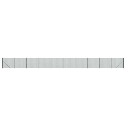 Maschendrahtzaun mit Bodenflansch Grün 2,2x25 m